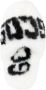 Gcds logo-print faux-fur slippers White - Thumbnail 4
