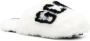 Gcds logo-print faux-fur slippers White - Thumbnail 2
