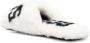 Gcds logo-print faux-fur slippers White - Thumbnail 3