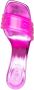 GCDS 70mm metallic logo sandals Pink - Thumbnail 4