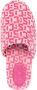 Gcds monogram-pattern round-toe slippers Pink - Thumbnail 4