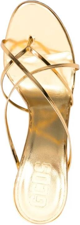 Gcds Morso 109mm thong sandals Gold