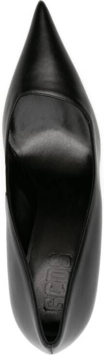 Gcds Morso 110mm leather pumps Black