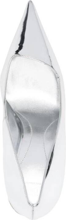 Gcds Morso 110mm leather pumps Silver