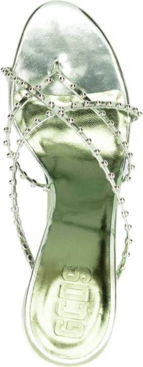 Gcds Morso 115mm studded sandals Green