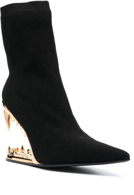 Gcds Morso pointed-toe ankle boots Black