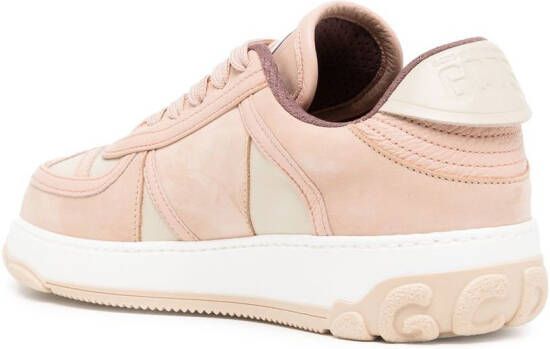Gcds Nami panelled low-top sneakers Pink
