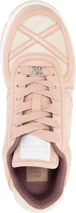 Gcds Nami panelled low-top sneakers Pink