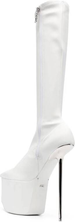 Gcds Pole 180mm platform-sole boots White