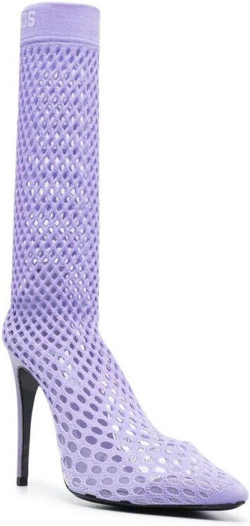 Gcds Stripes low boots Purple