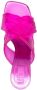 GCDS translucent criss-cross sandals Pink - Thumbnail 4
