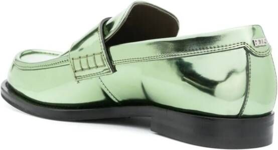 Gcds Wirdo patent-leather loafers Green