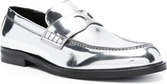 Gcds Wirdo reflective-effect loafers Silver