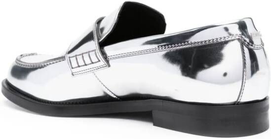 Gcds Wirdo reflective-effect loafers Silver