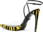 Gcds Zebra Rider 125mm transparent-design sandals Black - Thumbnail 3