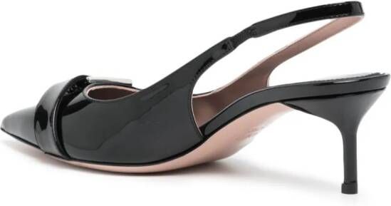Gedebe 50mm buckle-detail leather sandals Black