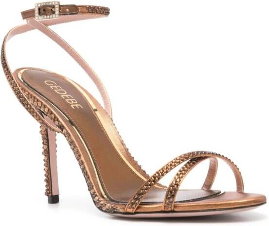 Gedebe Charlize 105mm sandals Brown