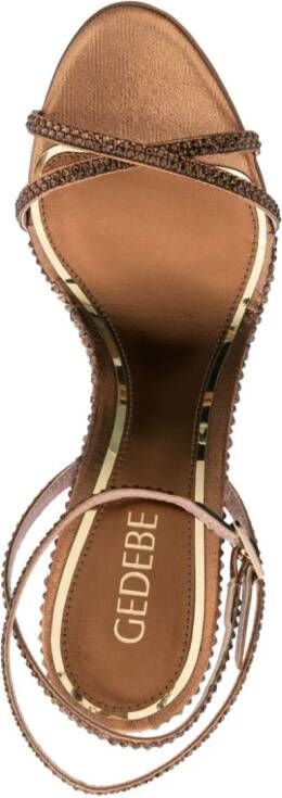 Gedebe Charlize 105mm sandals Brown