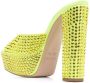 Gedebe crystal-embellished 150mm sandals Yellow - Thumbnail 3