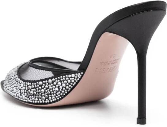 Gedebe Isabelli 10mm crystal-embellished sandals Black