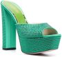 Gedebe Jery 145mm chain-embellished sandals Green - Thumbnail 2