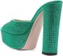 Gedebe Jery 145mm chain-embellished sandals Green - Thumbnail 3