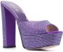 Gedebe Jery rhinestone-embellished platform mules Purple - Thumbnail 2