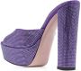 Gedebe Jery rhinestone-embellished platform mules Purple - Thumbnail 3