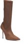 Gedebe Logan 115mm crystal-embellished boots Brown - Thumbnail 2