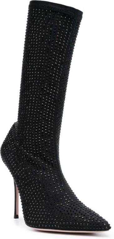 Gedebe Logan crystal-embellished boots Black