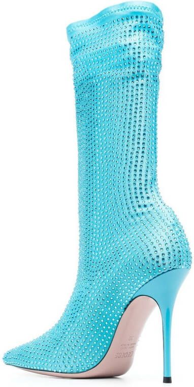 Gedebe Logan crystal-embellished boots Blue