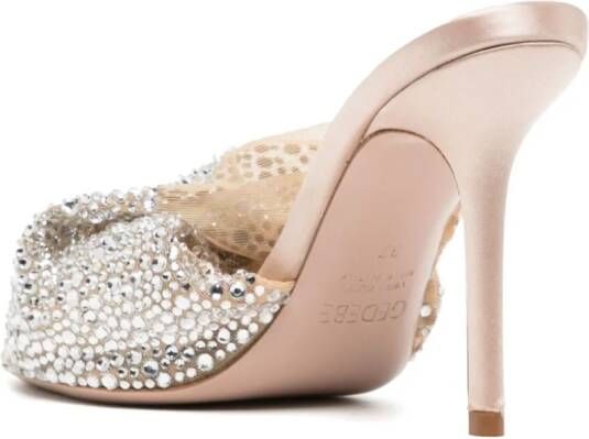 Gedebe Mariel 90mm crystal-embellished sandals Pink