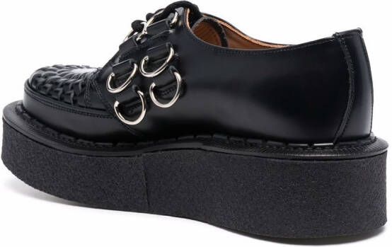 George Cox x 10 Corso Como D-ring embellished creepers Black