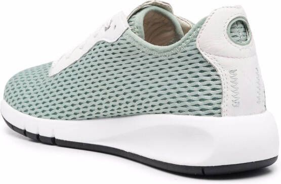 Geox Aerantis mesh lace-up sneakers Green