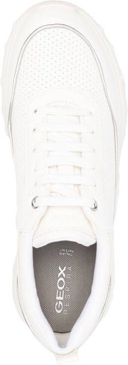 Geox Alleniee leather sneakers White