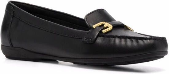 Geox Annytah leather loafers Black