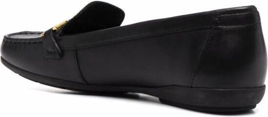 Geox Annytah leather loafers Black