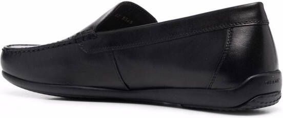 Geox Ascanio leather moccasins Black