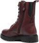 Geox Bleyze leather ankle boots Red - Thumbnail 3