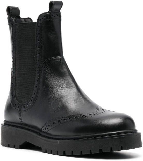 Geox Bleyze leather boots Black