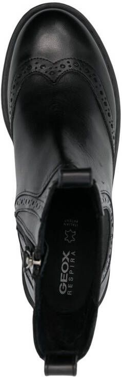 Geox Bleyze leather boots Black