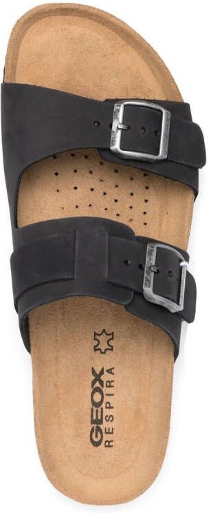 Geox buckle-strap sandals Black