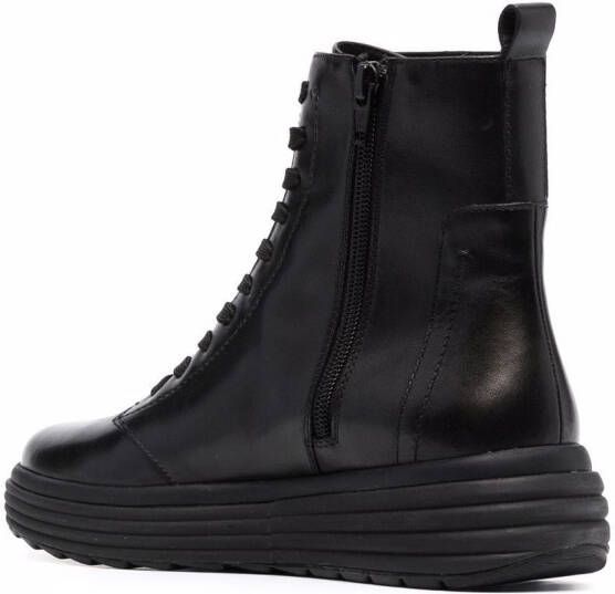 Geox chunky lace-up boots Black