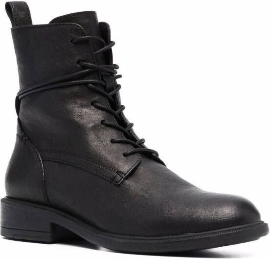 Geox chunky lace-up boots Black