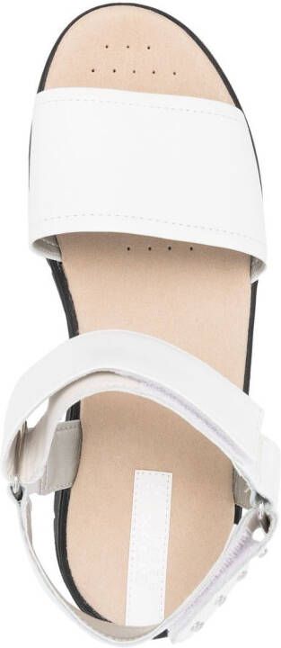Geox Dandra open-toe leather sandals White