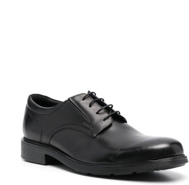 Geox Dublin leather Derby shoes Black