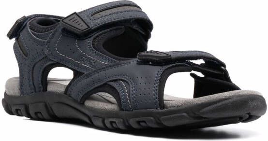 Geox embossed-logo sandals Blue
