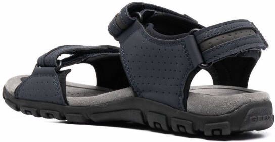 Geox embossed-logo sandals Blue