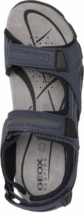 Geox embossed-logo sandals Blue