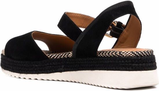 Geox Eolie flatform sandals Black